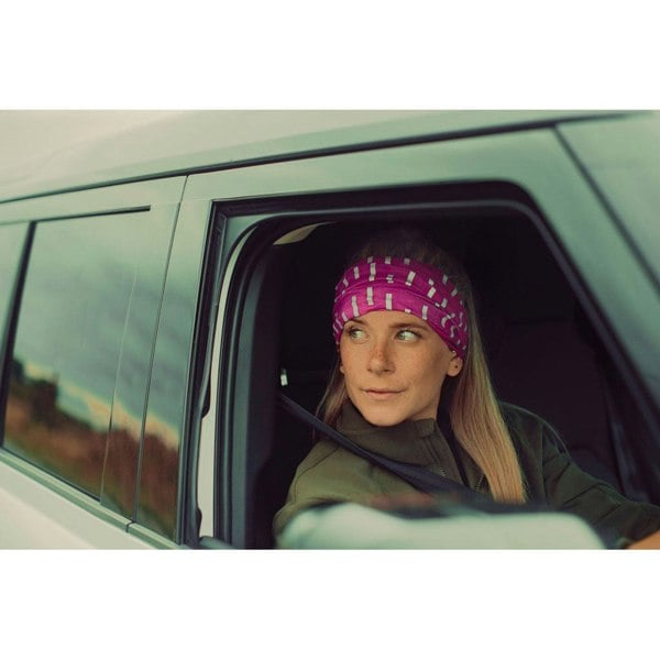 RUFFNEK Reflective Hi Vis Pink Snood Tube Scarf