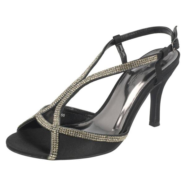Anne Michelle Ladies Anne Michelle Diamante T-Bar Sandals