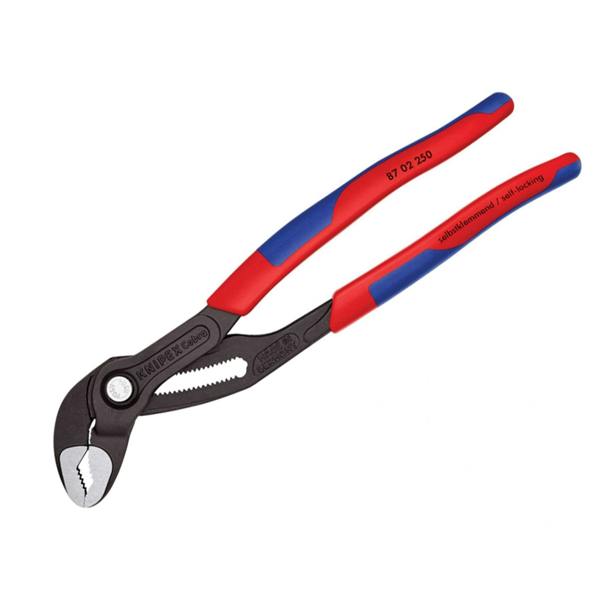 Knipex 87 02 250 Cobra Water Pump Pliers Multi-component Grip 250mm - Multi Colour - 