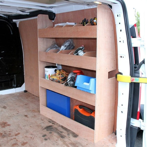 T-mech 11sqm Anthracite Van Lining, Glue & Ford Transit Custom Rack