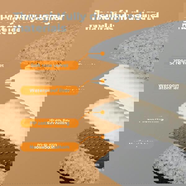 Skylos Pet Dog Bed for Calming Anti Anxiety Soft Plush Cushion Mat Washable