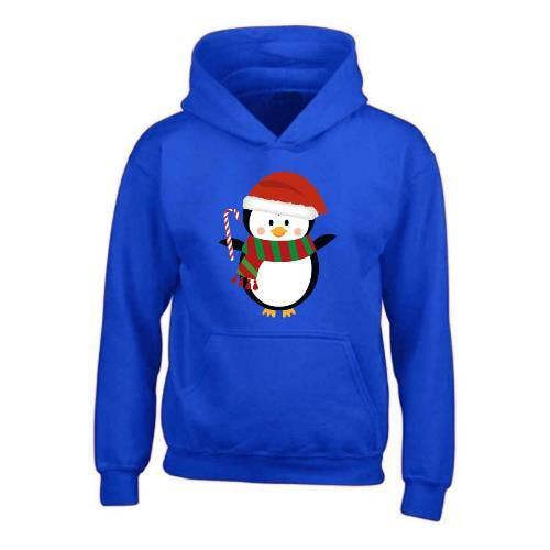 Kids Penguin Hoodie XMS4