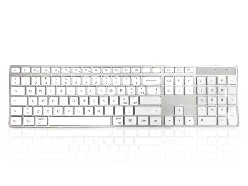 Accuratus 301 Apple Mac Wireless Multi-Device - Dual Bluetooth 5.2 & RF 2.4GHz Wireless Multi-Device Multimedia Apple Mac Slim Keyboard