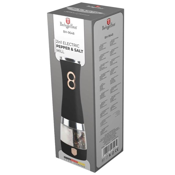 2 in1 electric mill Berlinger Haus BH9648 Black Rose