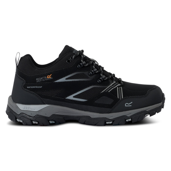 Regatta Mens Holcombe 3 Low Walking Boots - Black/Granite