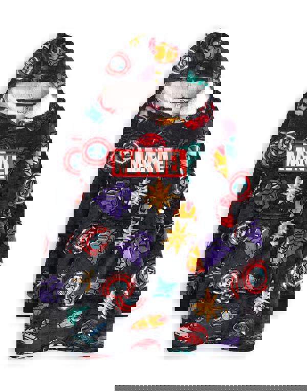 Marvel Boys Multicoloured Character Icons Blanket Hoodie (One Size)
