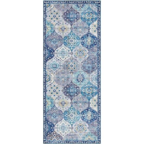 Kashmir Ghom in Oriental-Optic Blue