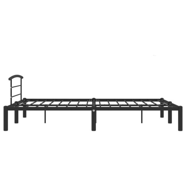 Berkfield Bed Frame Black Metal 140x200 cm