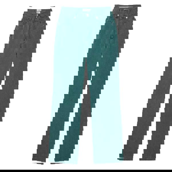 Lacoste Womens/Ladies Natural Dyed Denim Straight Leg Jeans - Green - 