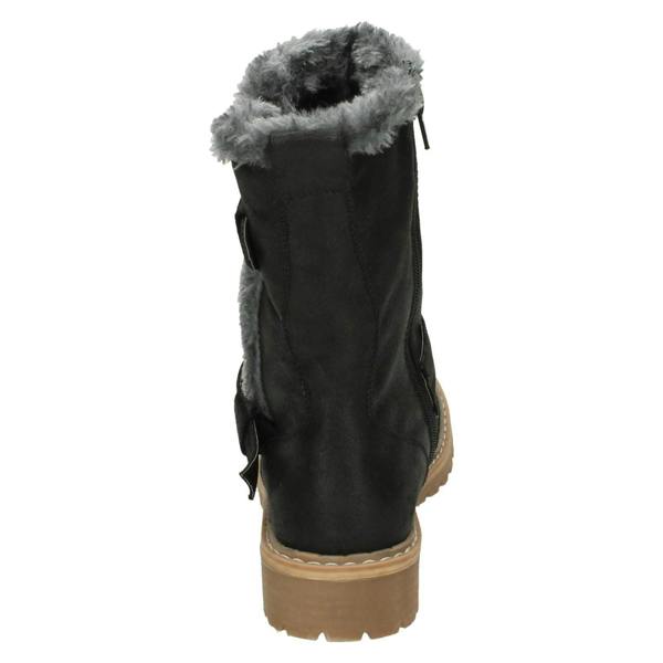 Down to Earth Ladies Down To Earth Fur Trim Calf Boots