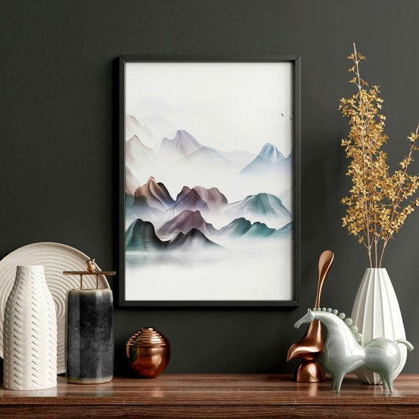 Wall art for offices | set of 3 japanese wall art