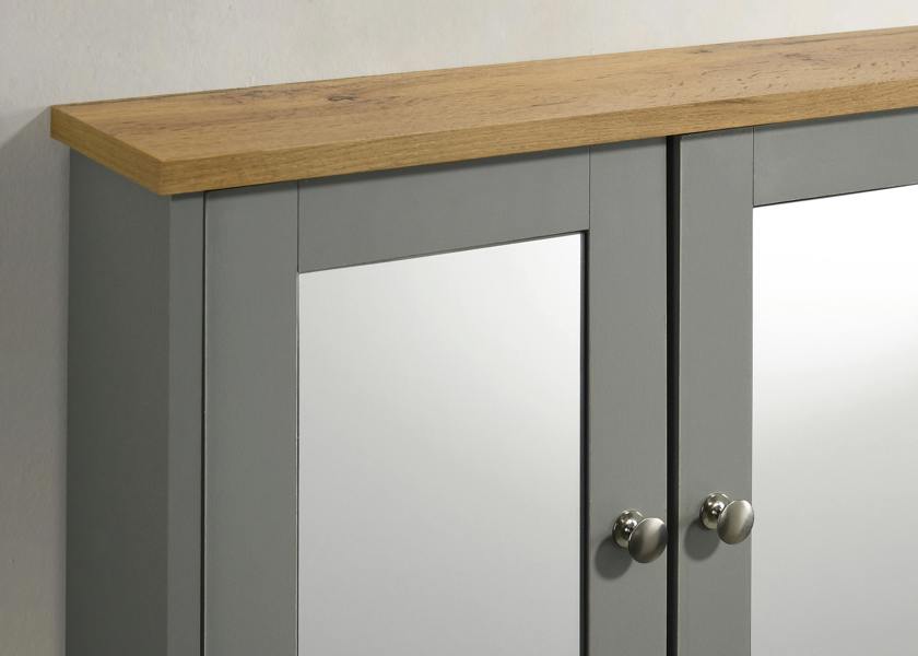 Timber Art Design Modern Mirrored Bathroom Wall Cabinet – Storage Unit