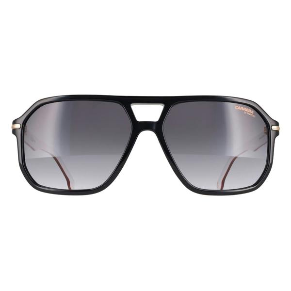 Carrera Sunglasses 302/S M4P 9O Black and White Dark Grey Gradient
