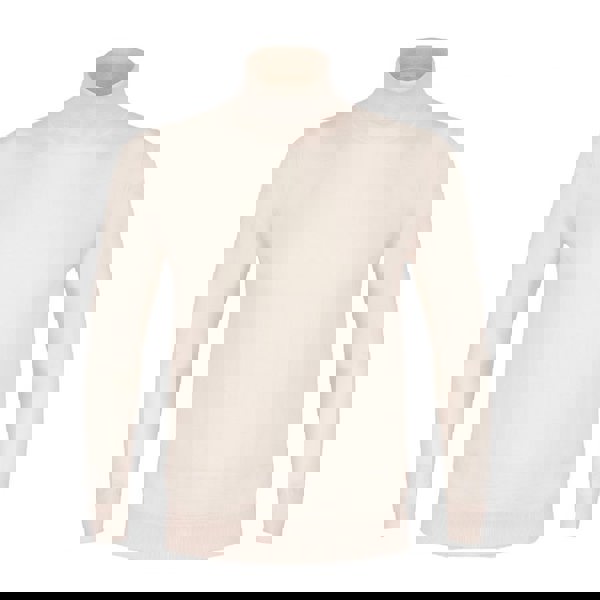 David WeJ Dixon Light Wool Turtleneck Jumper - Cream