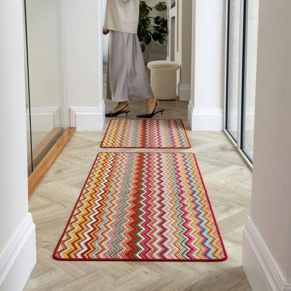 My Mat Stain Resistant Candy Multi Bright Zigzag