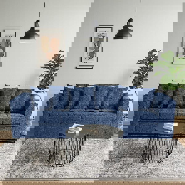 Furnishings For Less Monaco Chenille Fabric 4 Seater Sofa