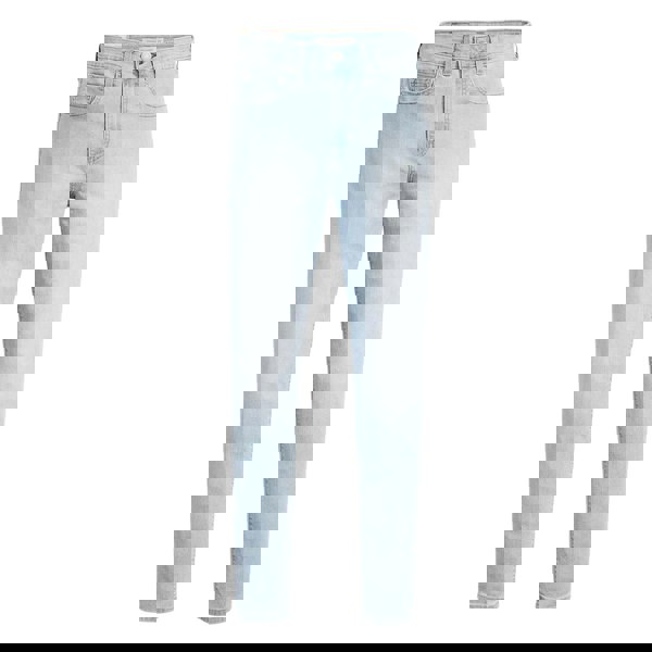 Levis Women's 721 Leather Patch High Rise Skinny Jeans - Light Blue