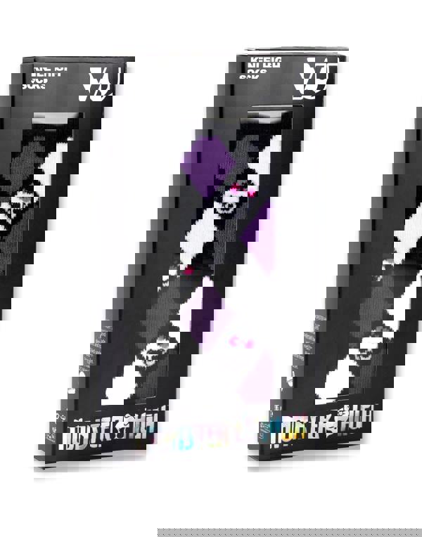 Monster High Womens Purple Argyle Skulls Knee-Length Socks