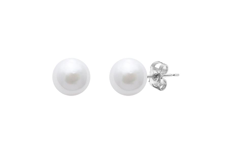 Sarah Layton Akoya Pearl Stud Earrings, 7-7.5mm - White Gold - ESCP18WG7W