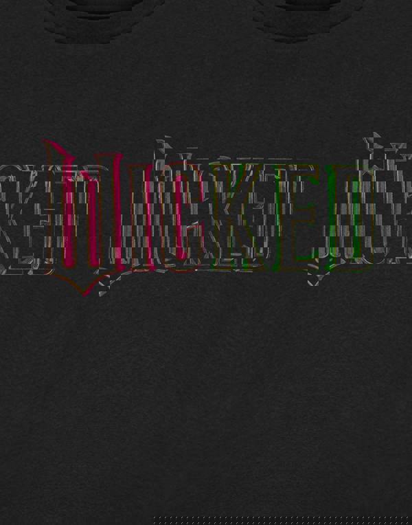 Wicked Girls Black Green Pink Logo Short Sleeved T-Shirt