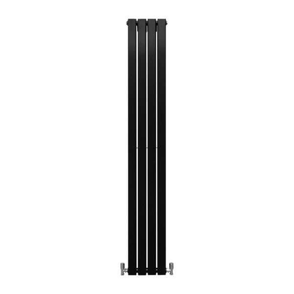 Designer Flat Panel Radiator - Matt Black (1800mm x 280mm)