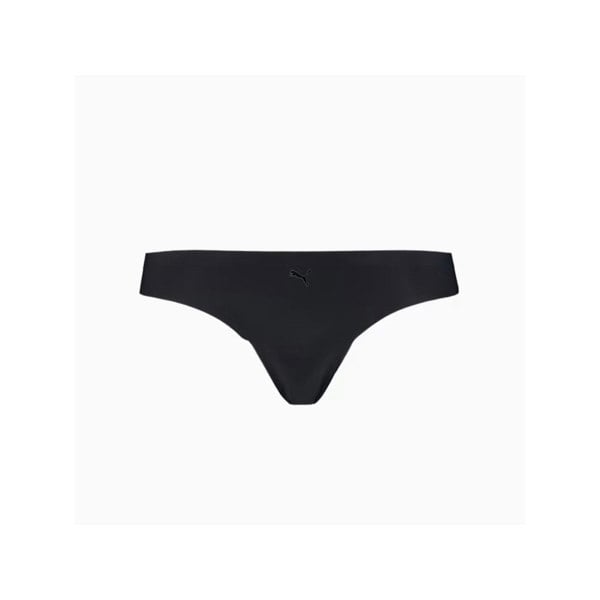 Puma 2-Pack Microfibre Seamless Low-Rise Strings, Black