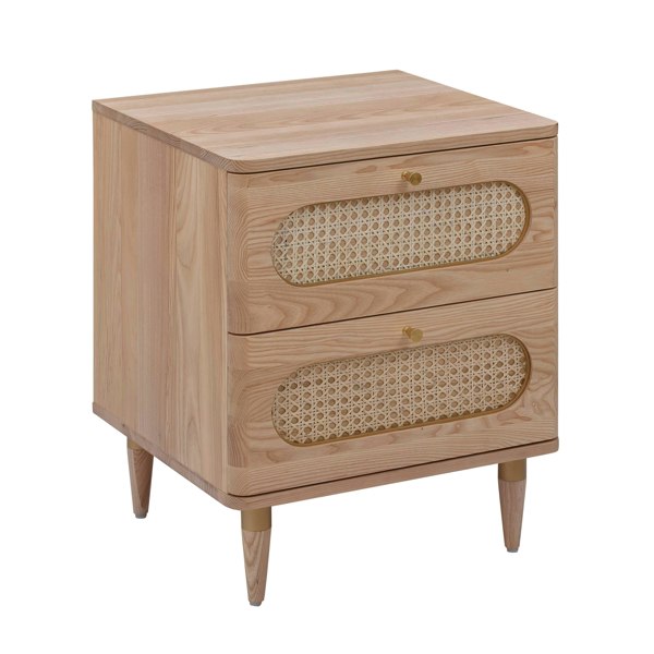 Furniture Edit Carmen Cane Nightstand Bedside Table