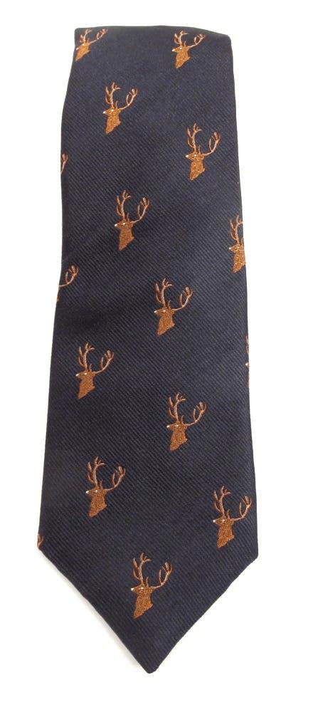 Stag's Head Silk Neck - Tie by Van Buck - Claudio Lugli Shirts