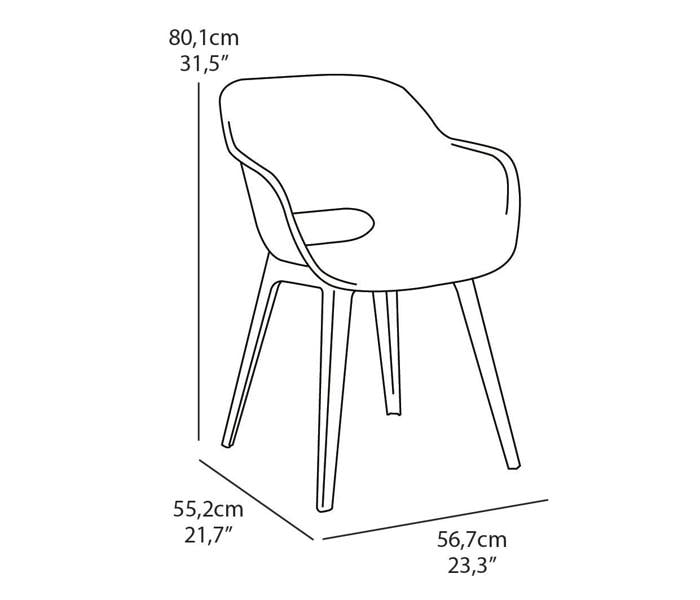 Norfolk Leisure Keter Lima Table with Akola Chairs