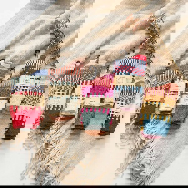 Anysox 5 Pairs Size 5-9 Fashion Socks Colorful Wind-Flowers Cotton Winter Thick Warm Wool Casual for Women White