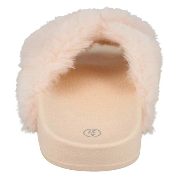 Spot On Ladies Spot On X Strap Fur Mules
