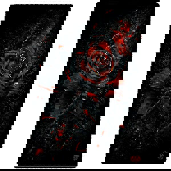 BURNT ROSE - Fleece Blanket with Double Sided Print - Spiral USA