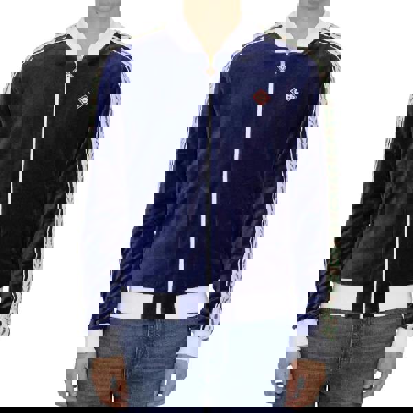 Casablanca Laurel Track Top Navy Blue Jackets