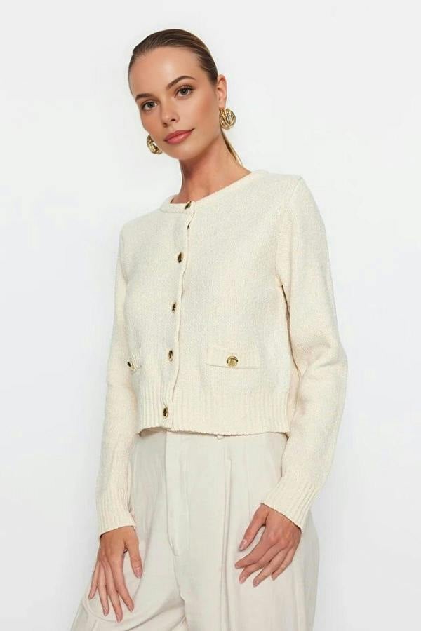 WOVCOR Knit Cardigan with Pocket Detail