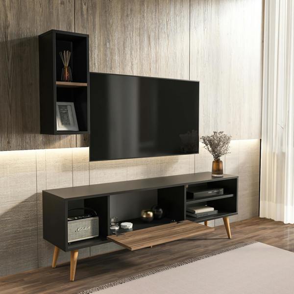 Decorotika Rans Modern Tv Stand TV Cabinet for TV's up to 55"