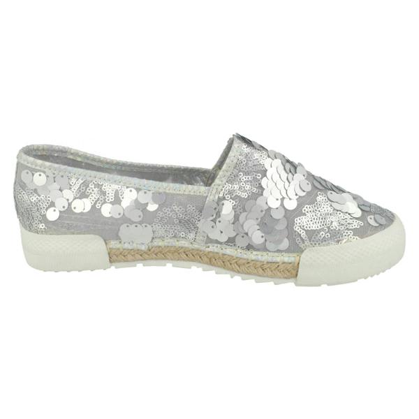 Savannah Ladies Savannah Flat Sequin Espadrilles