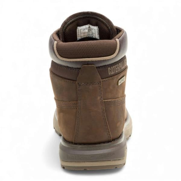 Pursue - Men's Dark Brown Leather Work Hiking Ankle Boots - Caterpillar - 5