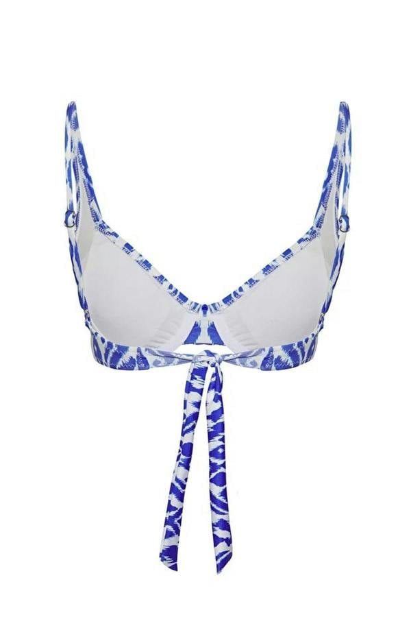 WOVCOR Ethnic Patterned Balconette Padded Bikini Top