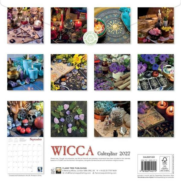 Witchcraft Wicca Calendar 2027, Wall Calendars, Month To View, Lifestyle, Gift