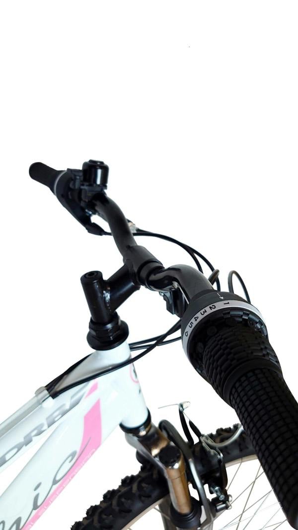 Dallingridge Chic Junior Girls Full Suspension Mountain Bike, 24" Wheel - White/Pale Pink