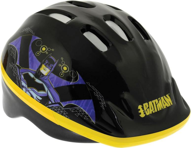 Batman Kids Safety Helmet 52-56cm - Black/Yellow