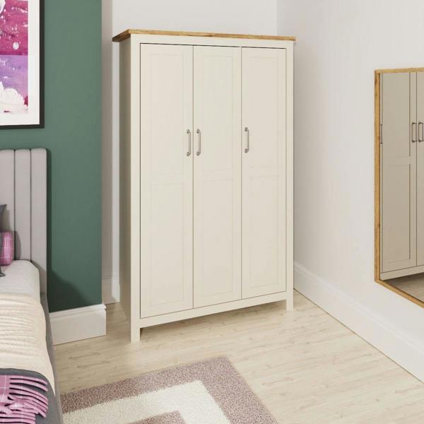 Lisbon 3 Door Wardrobe – Modern Bedroom Storage Unit