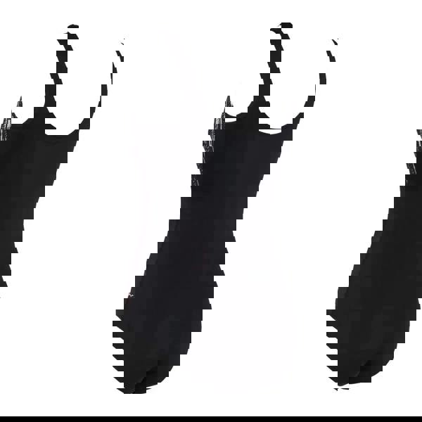 Black Zoggs shimmer scoopback swimsuit with sequin back