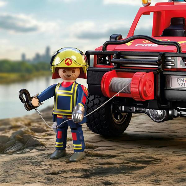 Playmobil Fire Pickup Truck - 72194 Playset