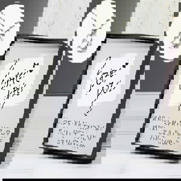 Personalised Memento Company Personalised Love you Sterling Silver Heart Necklace and Box