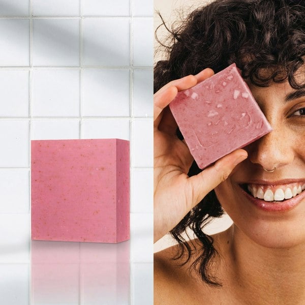 DB547 Dr Botanicals La Rose Française Facial Cleansing Bar Pack of 5 100g x 5