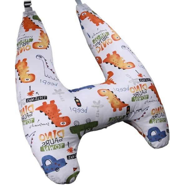 anycoplus Anypillow Car Travel Pillow UShape Dinosaur Town Pattern Children Travel Pillow Cushion for Car Seat, Safety Neck Pillow for Kids
