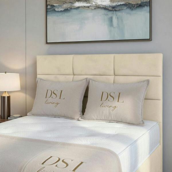 Opal Cream Single Two Drawer Divan Bed