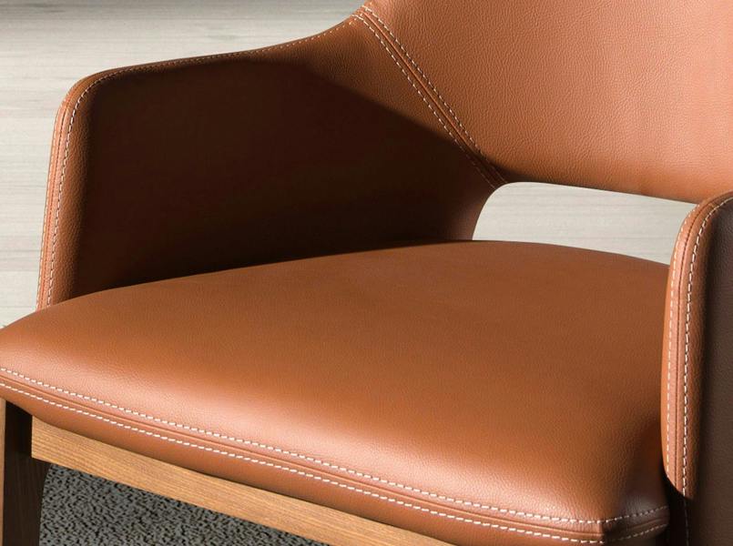 Angel Cerdá Brown Leatherette Chair 4157