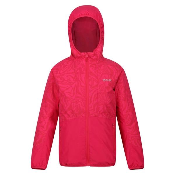 Regatta Childrens/Kids Volcanics VII Reflective Waterproof Jacket - Pink Potion - 